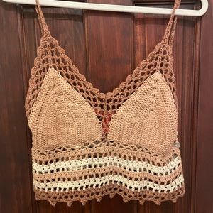 Chelsea and Violet Crochet Crop Top